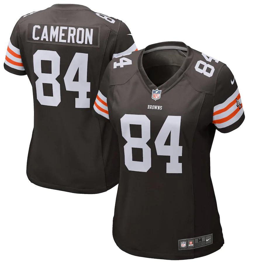 Jordan Cameron Cleveland Browns Historic Logo Nike Womens Game Jersey Brown