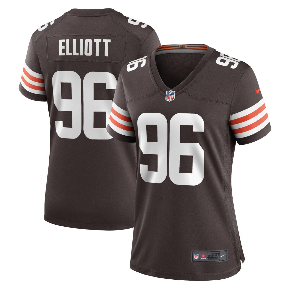 Jordan Elliott Cleveland Browns Nike Womens Game Jersey Brown