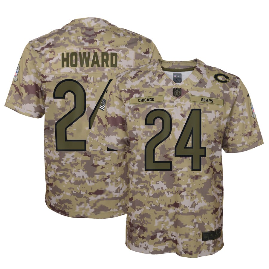 Jordan Howard Chicago Bears Nike Youth Salute To Service Game Jersey Camo