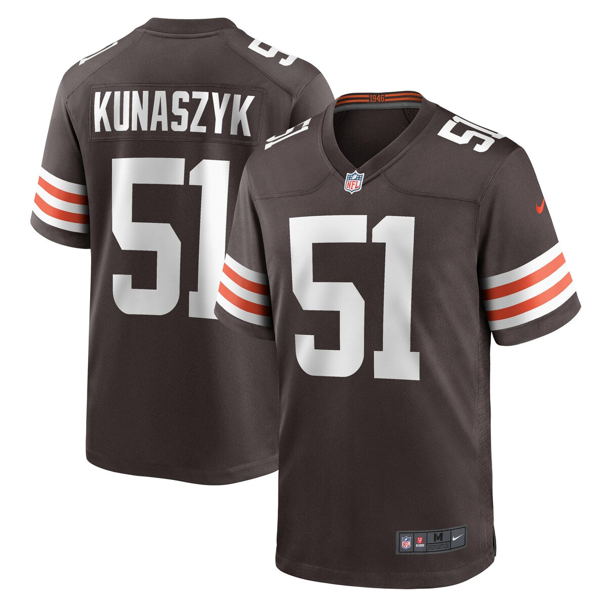 Jordan Kunaszyk Cleveland Browns Nike Game Player Jersey Brown