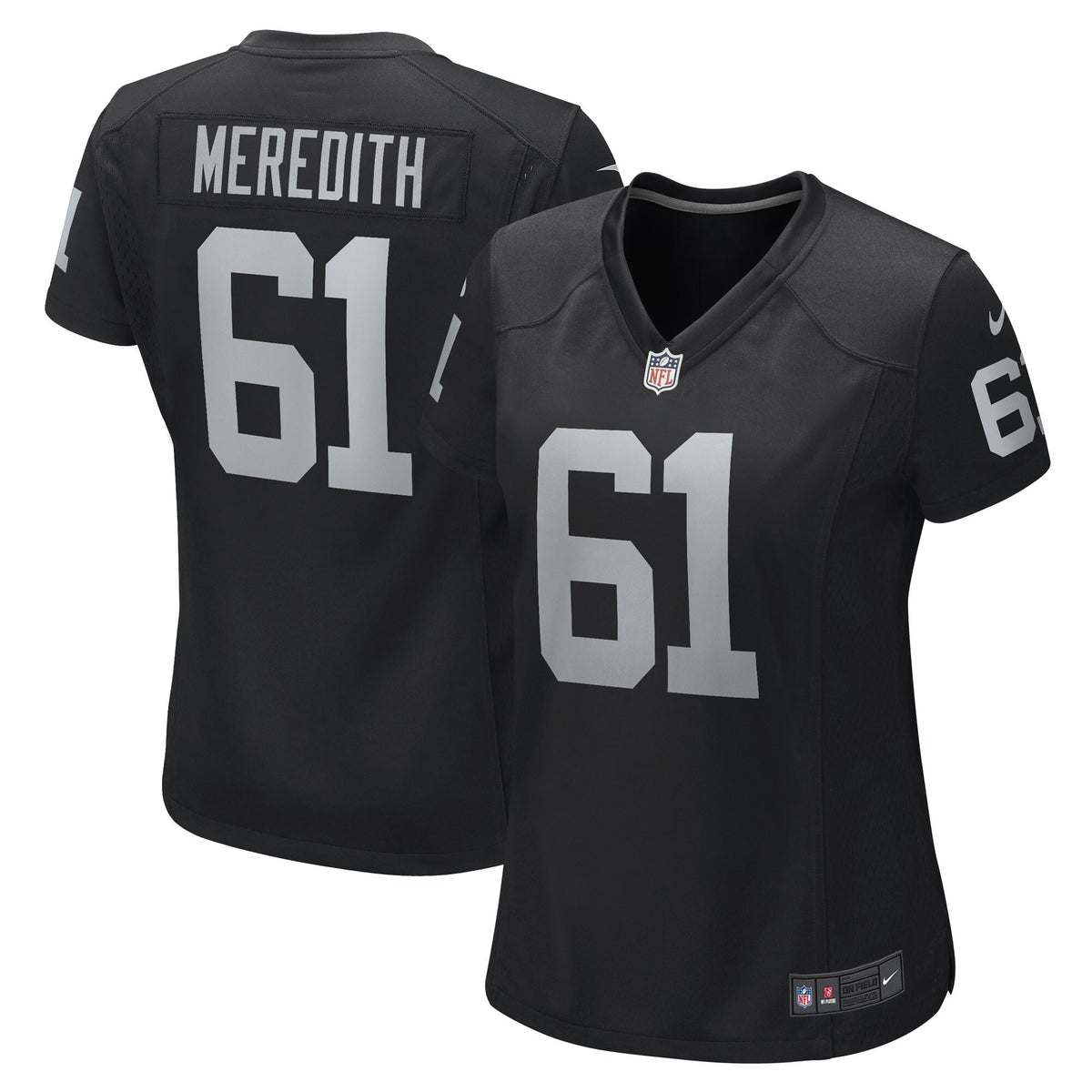 Jordan Meredith Las Vegas Raiders Nike Womens Game Player Jersey Black