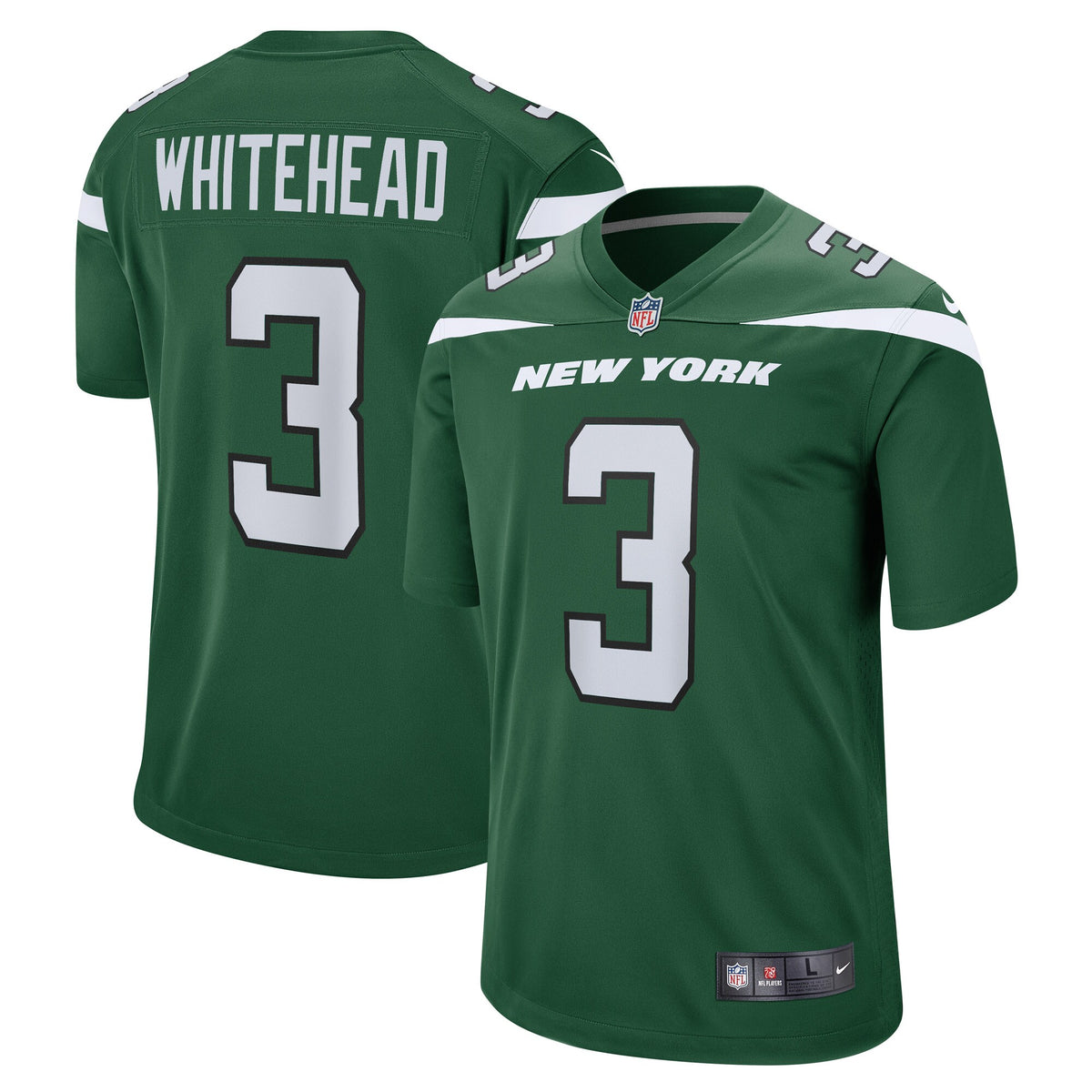 Jordan Whitehead New York Jets Nike Game Player Jersey Gotham Green