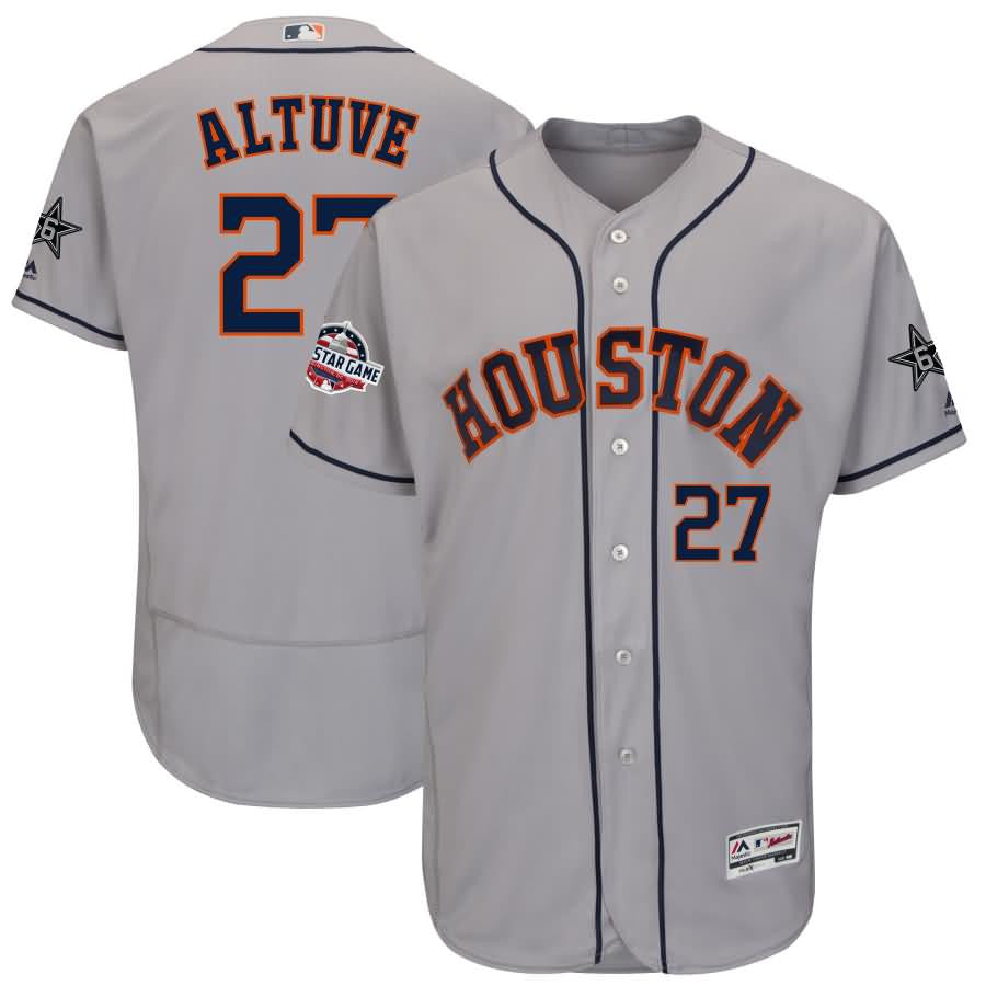 Jose Altuve Houston Astros Majestic 2018 Mlb All star Game Flex Base Player Jersey Gray