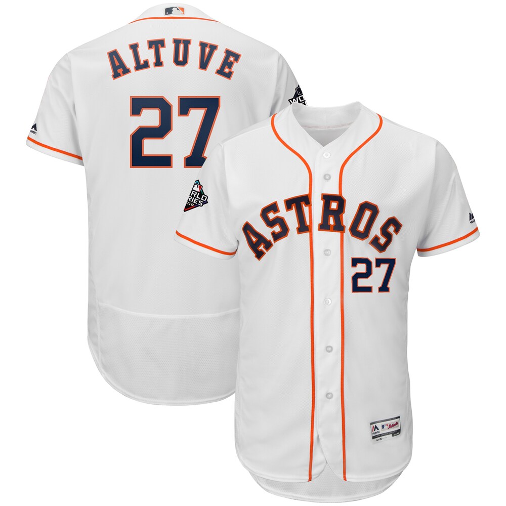 Jose Altuve Houston Astros Majestic 2019 World Series Bound Flex Base Player Jersey White