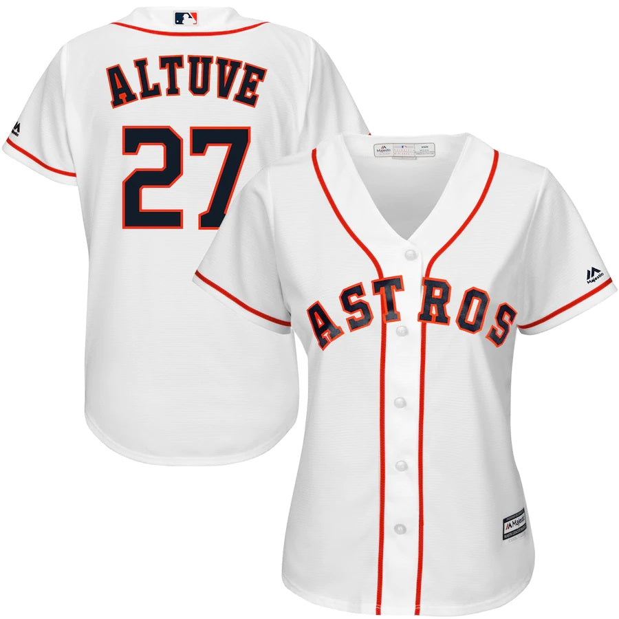 Jose Altuve Houston Astros Majestic Womens Cool Base Player Jersey White