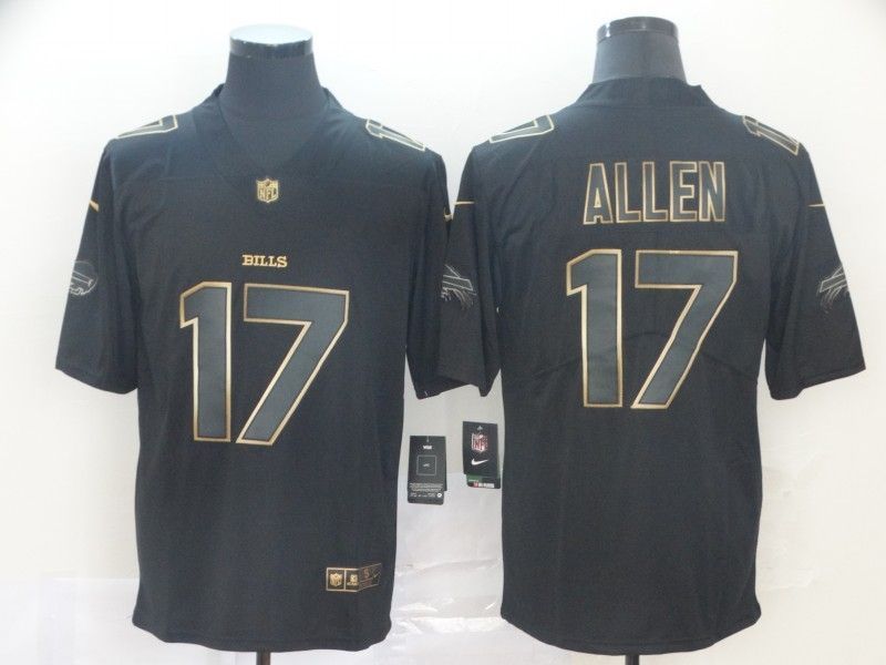 Josh Allen 17 Buffalo Bills Nfl Explosion Legendary Gold Black Jersey
