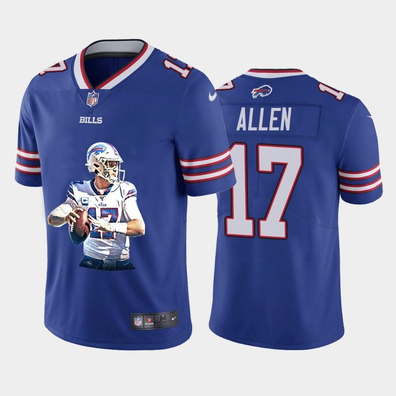 Josh Allen Buffalo Bills 17 Nfl Portrait Brandedition Purple Jersey