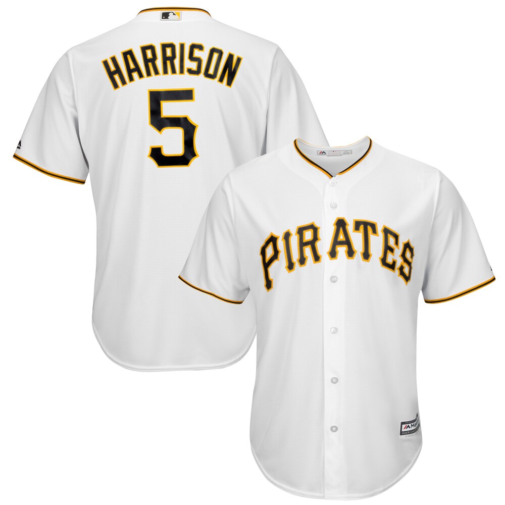 Josh Harrison Pittsburgh Pirates Majestic Cool Base Player Jersey White