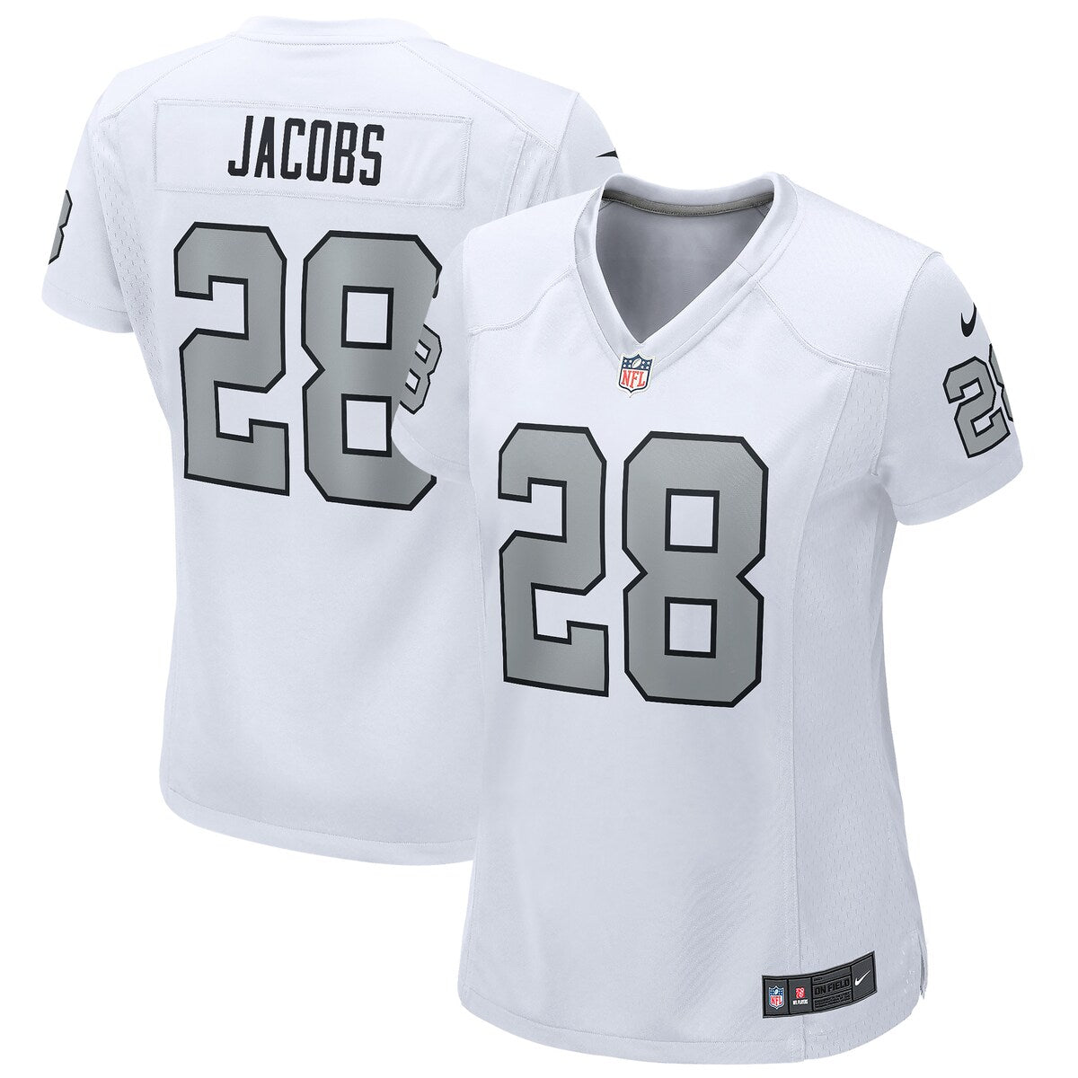Josh Jacobs Las Vegas Raiders Nike Womens Alternate Game Player Jersey White