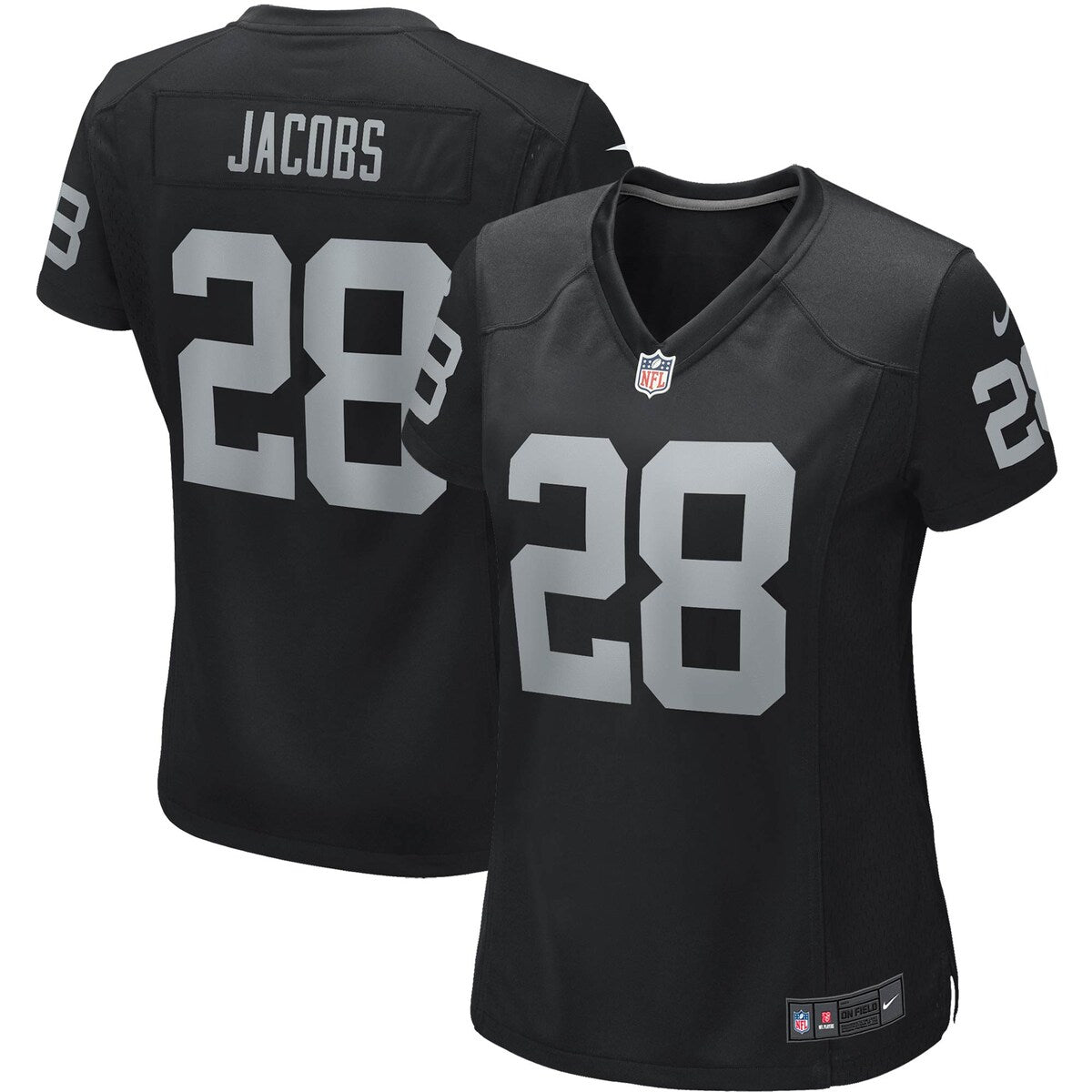 Josh Jacobs Las Vegas Raiders Nike Womens Game Player Jersey Black