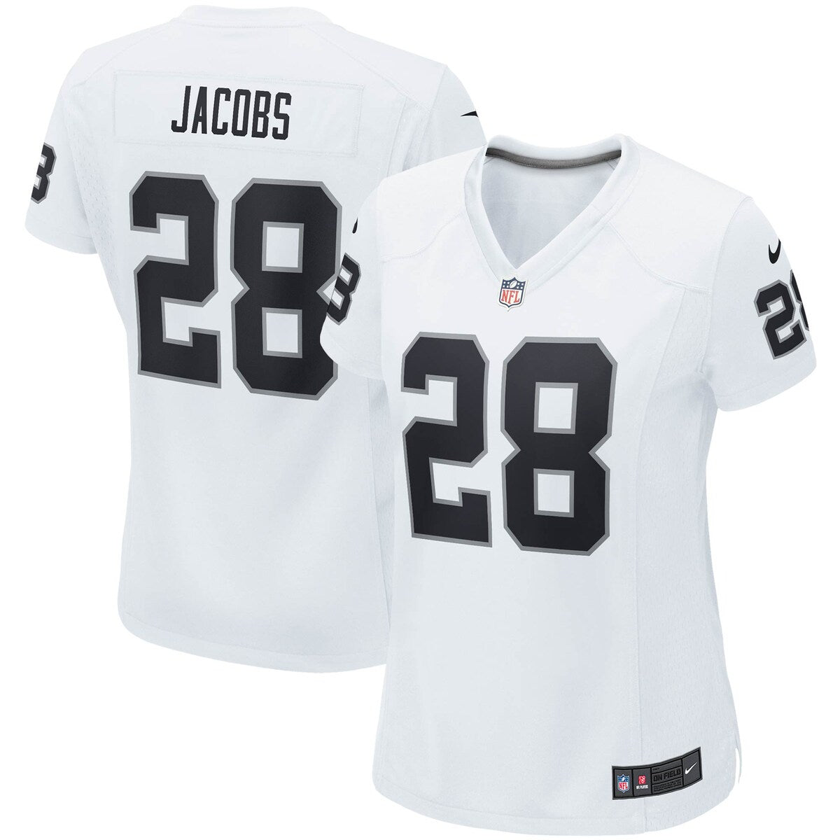 Josh Jacobs Las Vegas Raiders Nike Womens Player Game Team Jersey White