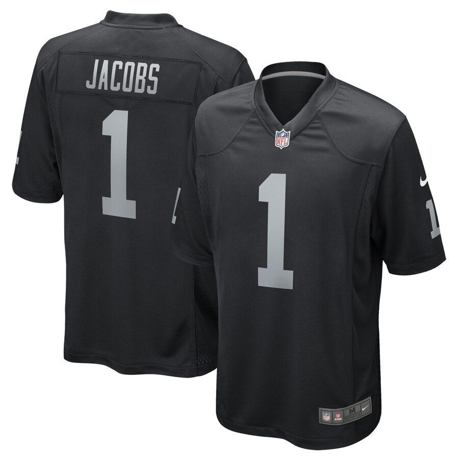 Josh Jacobs Oakland Raiders 2019 Nfl Draft First Round Pick Game Jersey Black 2019