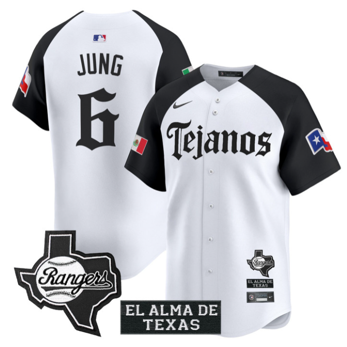 Josh Jung Jersey #6 Texas Rangers Mexico Tejano Barrio Style Vapor Limited Stitc