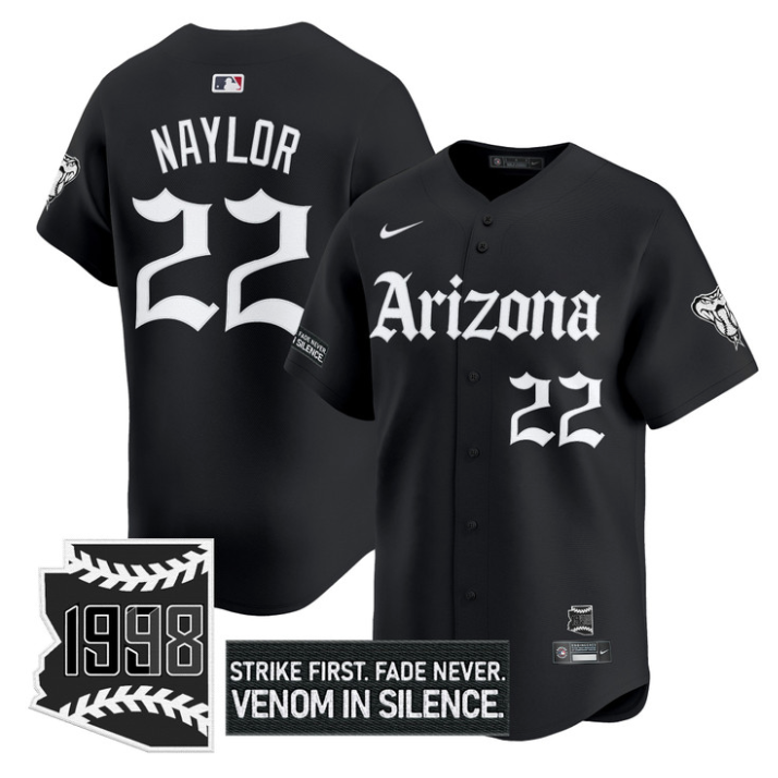 Josh Naylor Jersey #22 Arizona Diamondbacks Gothic Desert Fang Edition