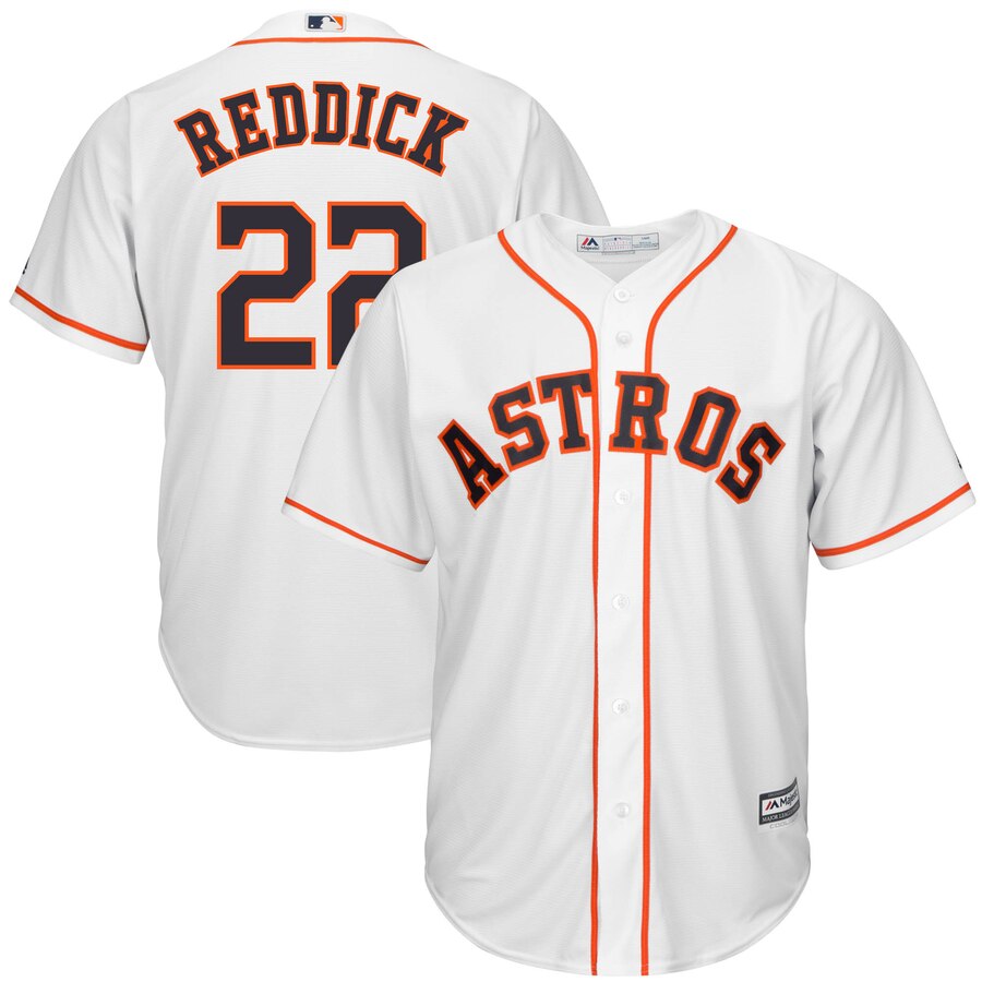 Josh Reddick Houston Astros Majestic Home Cool Base Replica Player Jersey White