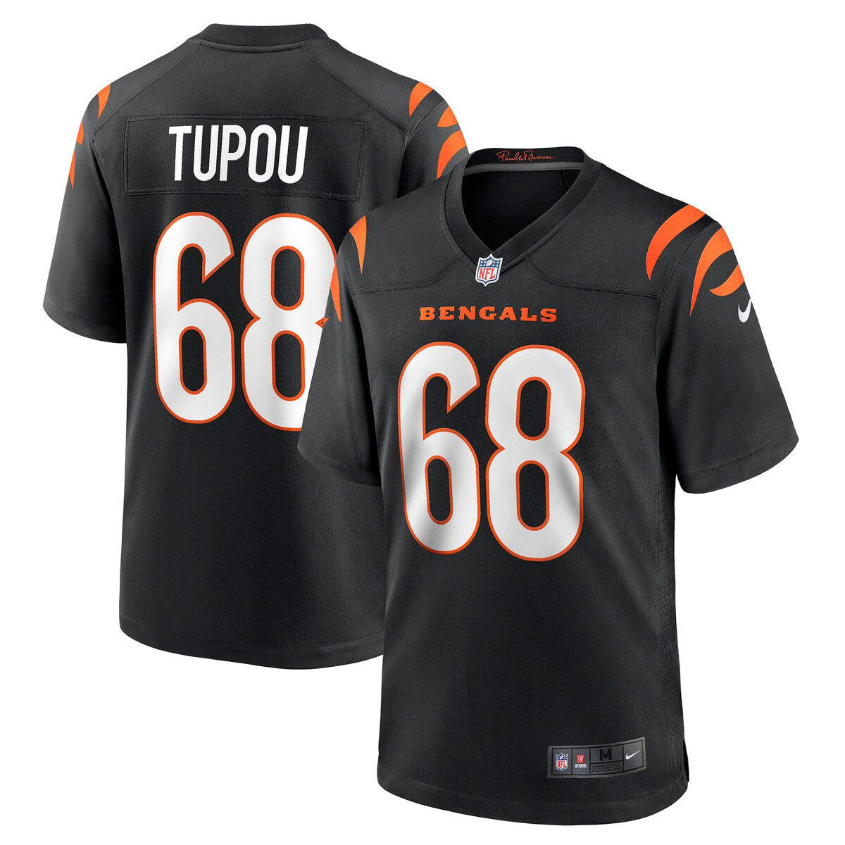 Josh Tupou Cincinnati Bengals Nike Game Player Jersey Black