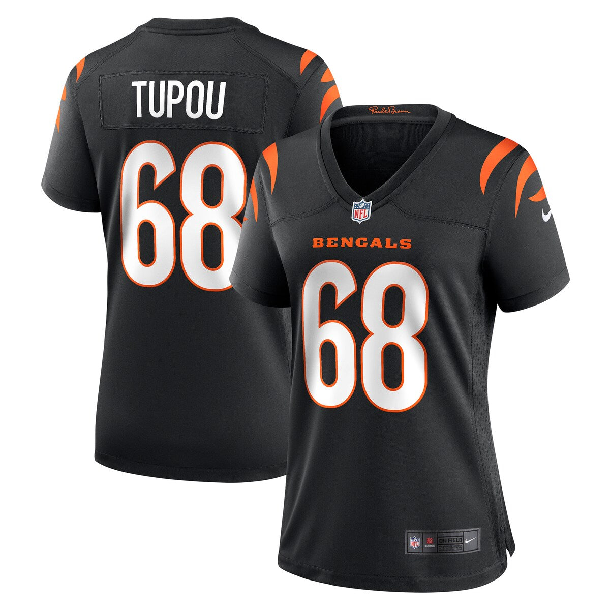 Josh Tupou Cincinnati Bengals Nike Womens Game Player Jersey Black