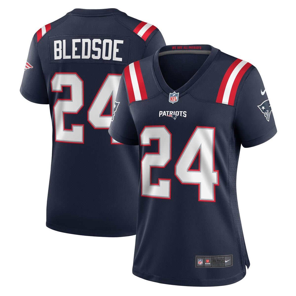 Joshuah Bledsoe New England Patriots Nike Womens Game Player Jersey Navy