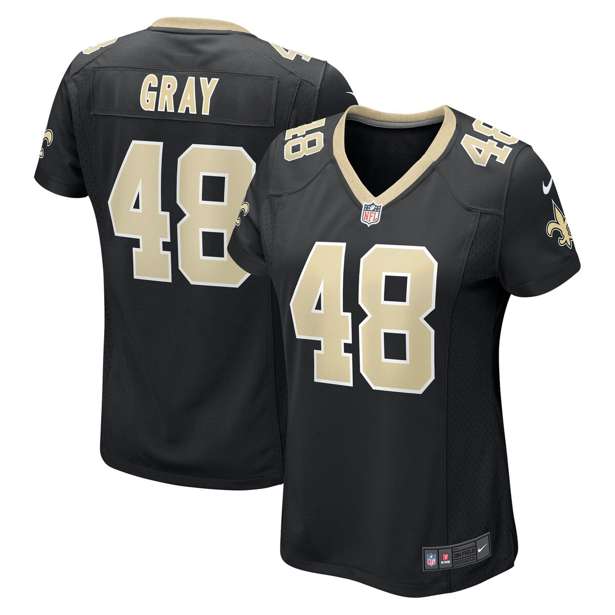 Jt Gray New Orleans Saints Nike Womens Game Jersey Black