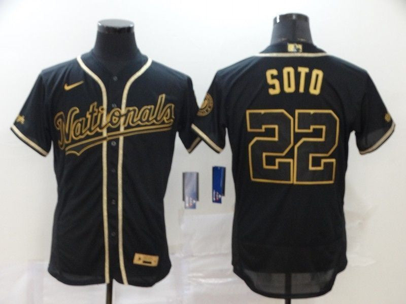 Juan Soto 22 Washington Nationals 2020 Mlb Black Jersey