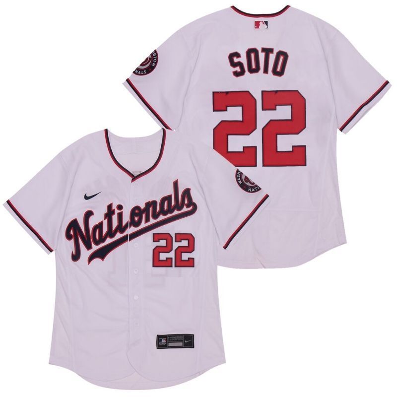 Juan Soto 22 Washington Nationals 2020 Mlb White Jersey