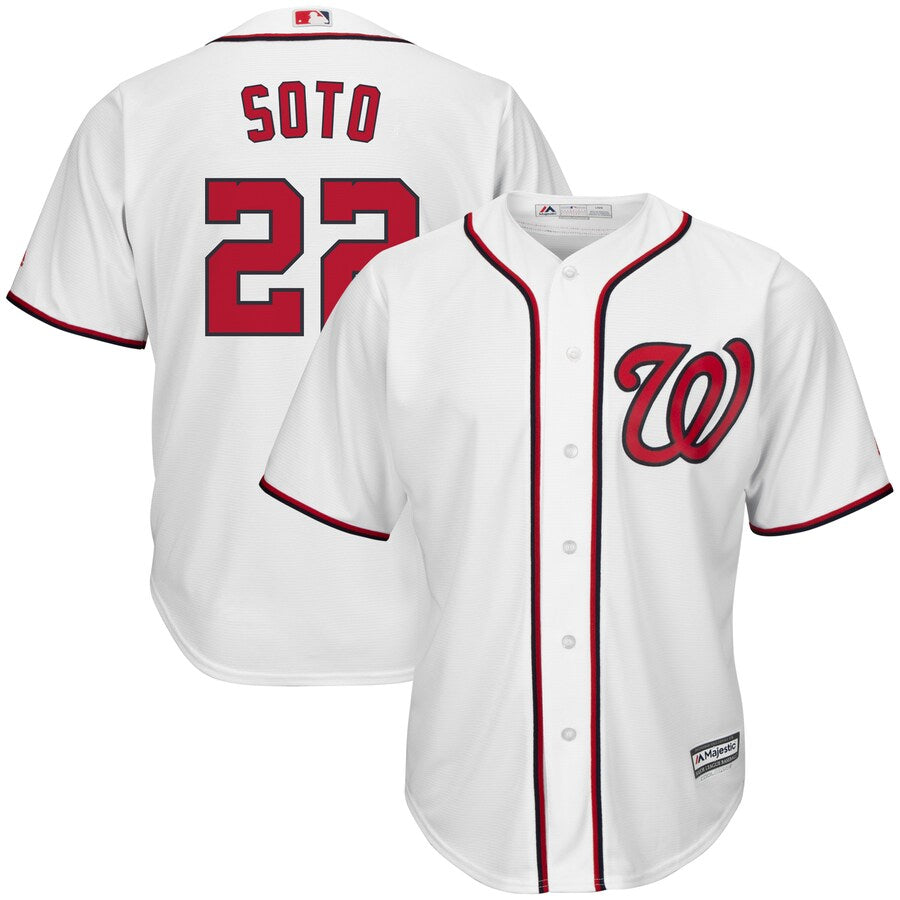 Juan Soto Washington Nationals Majestic Home Official Cool Base Player Jersey White