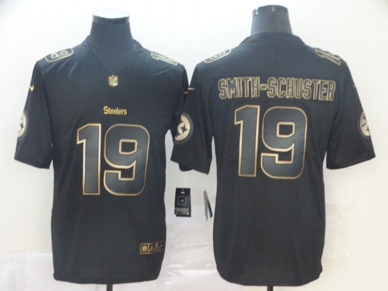 Juju Smith schuster 19 Pittsburgh Steelers Nfl Explosion Legendary Gold Black Jersey