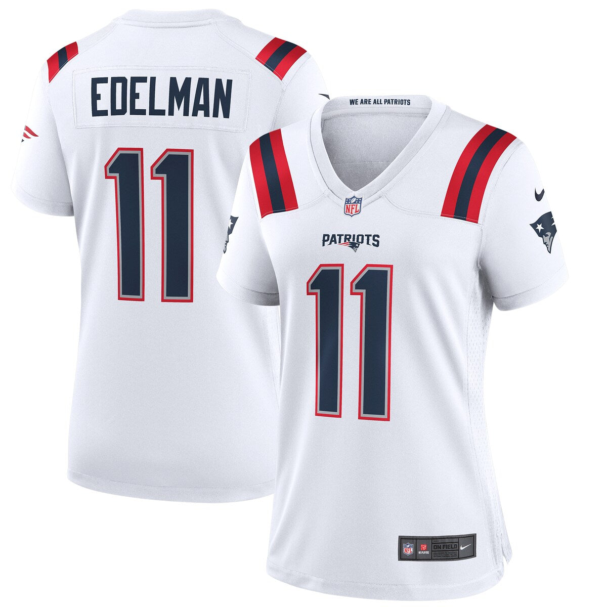 Julian Edelman New England Patriots Nike Womens Team Game Jersey White