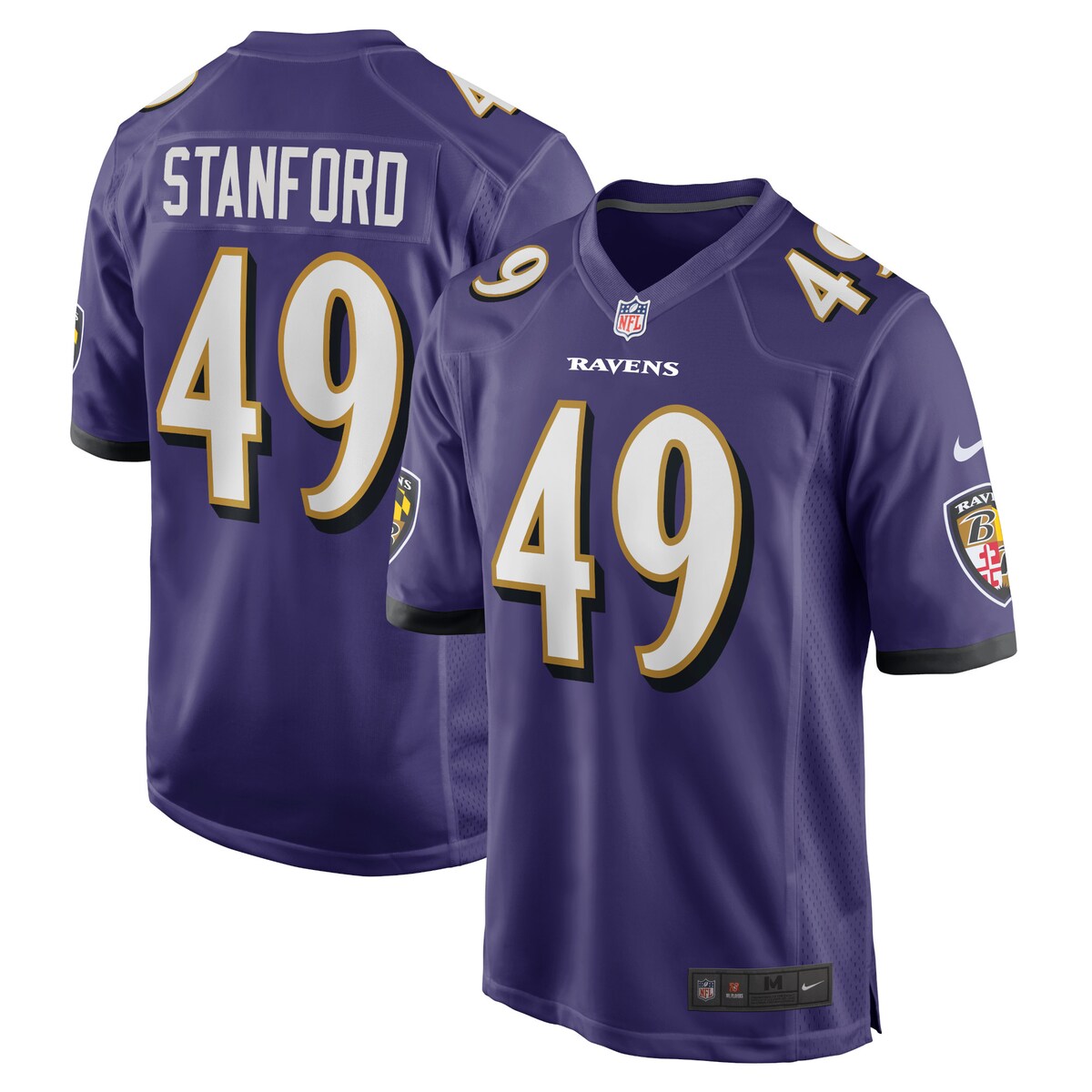 Julian Stanford Baltimore Ravens Nike Home Game Player Jersey Purple