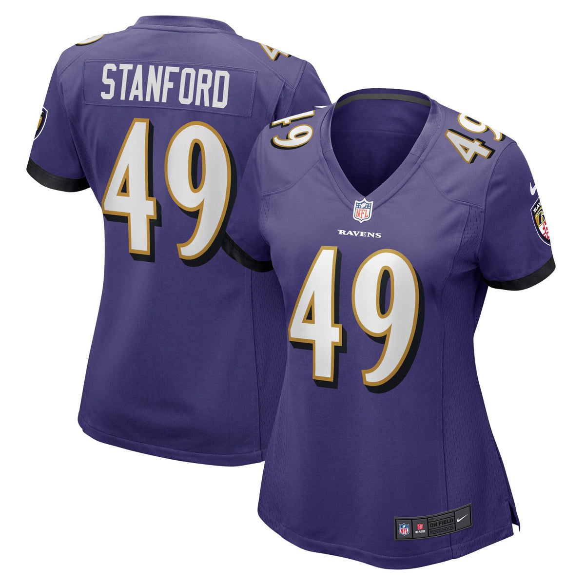 Julian Stanford Baltimore Ravens Nike Womens Home Game Player Jersey Purple