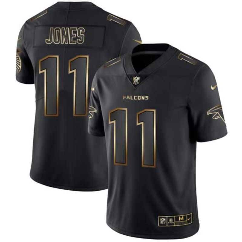 Julio Jones 11 Atlanta Falcons Nfl Explosion Legendary Gold Black Jersey