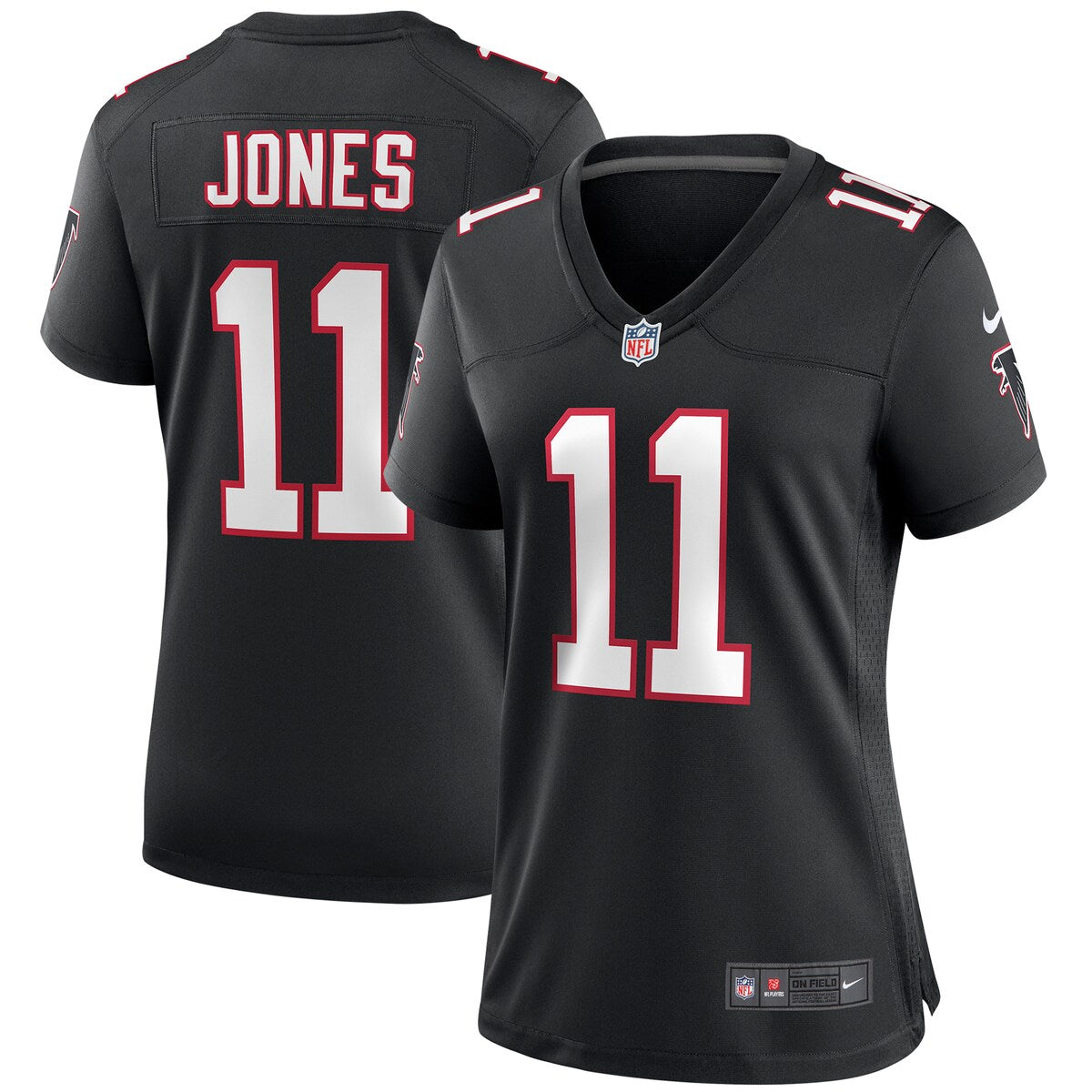 Julio Jones Atlanta Falcons Nike Womens Throwback Game Jersey Black