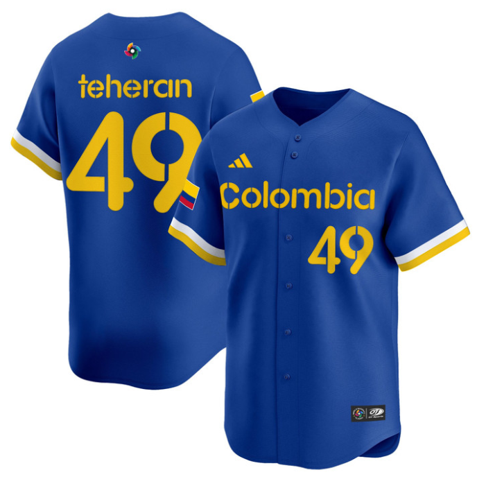 Julio Teheran Jersey #49 Colombia 2026 World Baseball Classic Stitched
