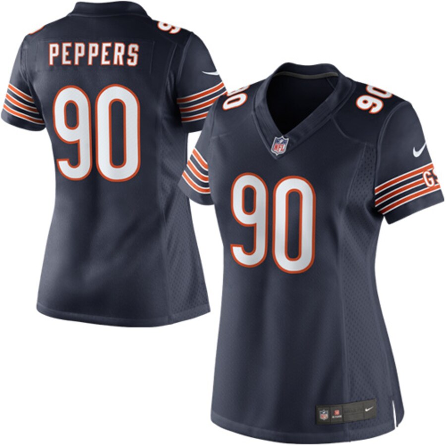 Julius Peppers Chicago Bears Nike Womens Limited Jersey Navy Blue