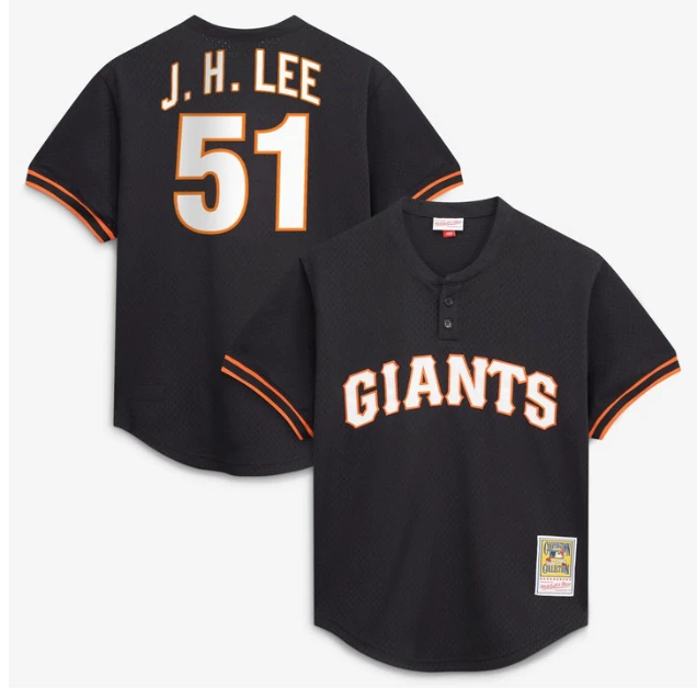 Jung Hoo Lee Jersey #51 San Francisco Giants All Stitched Black