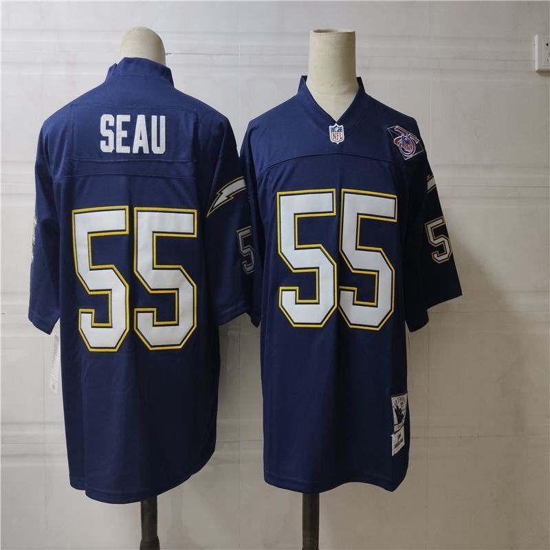 Junior Seau 55 Nfl 2020 Dark Blue Jersey