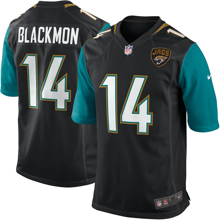 Justin Blackmon Jacksonville Jaguars Nike Youth Team Color Game Jersey Black