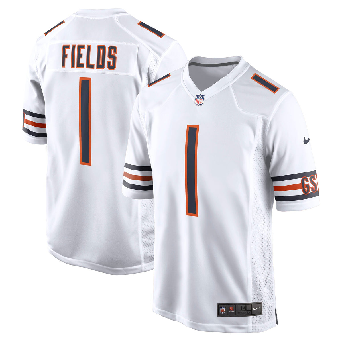 Justin Fields Chicago Bears Nike Player Game Jersey White
