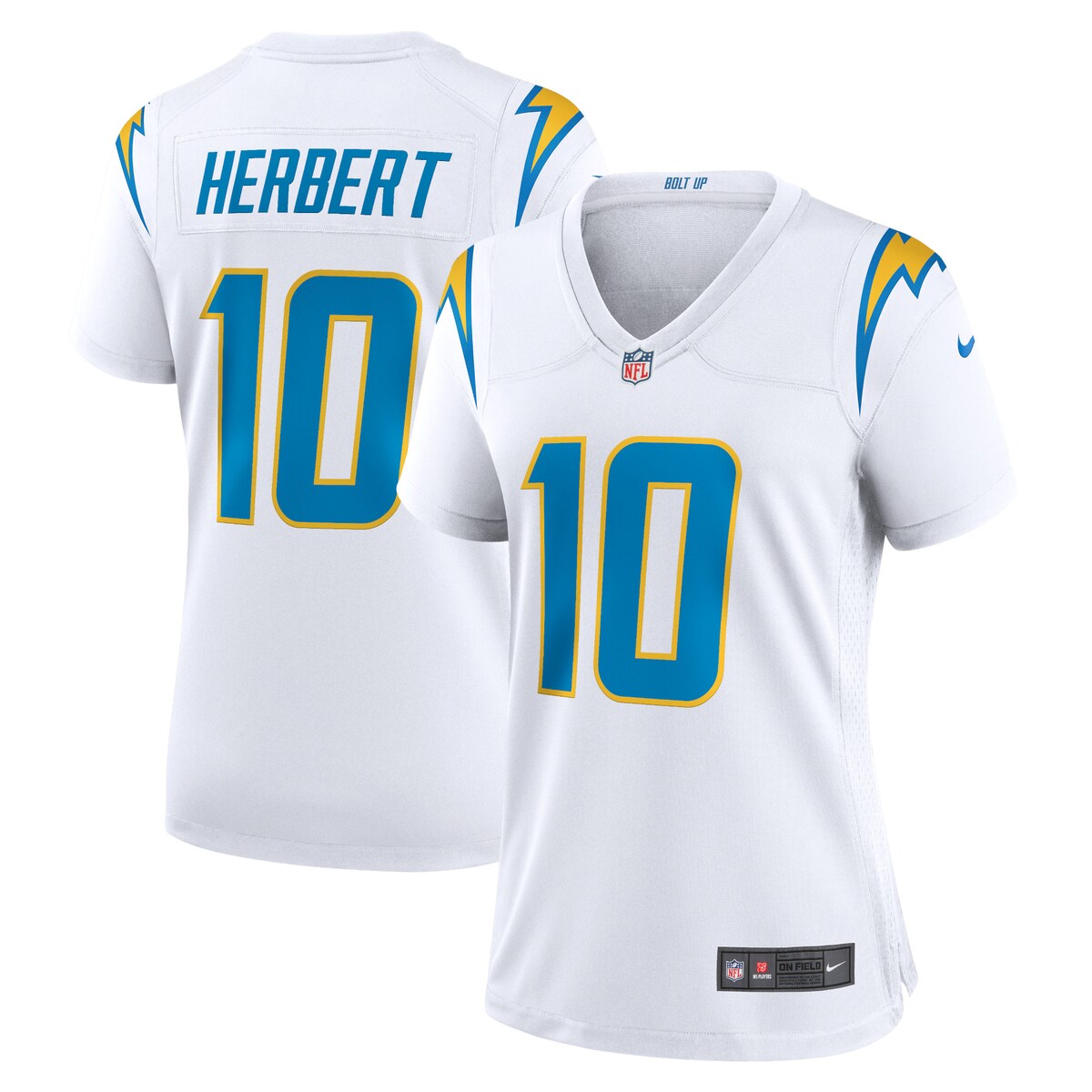 Justin Herbert Los Angeles Chargers Nike Womens Game Jersey White