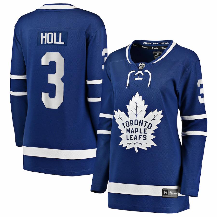 Justin Holl Toronto Maple Leafs Fanatics Branded Womens Home Breakaway Player Jersey Blue