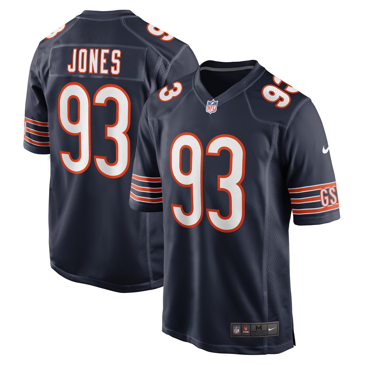 Justin Jones Chicago Bears Nike Game Player Jersey Navy