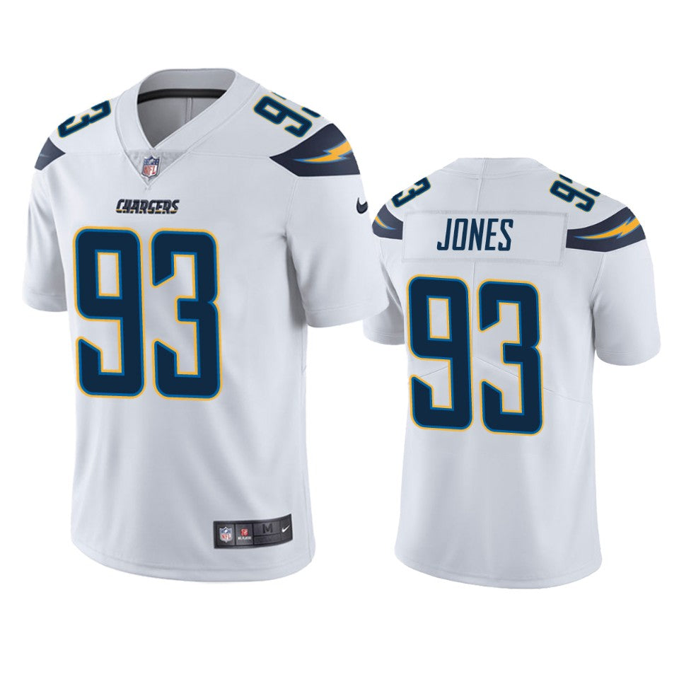 Justin Jones Los Angeles Chargers White Vapor Limited Jersey