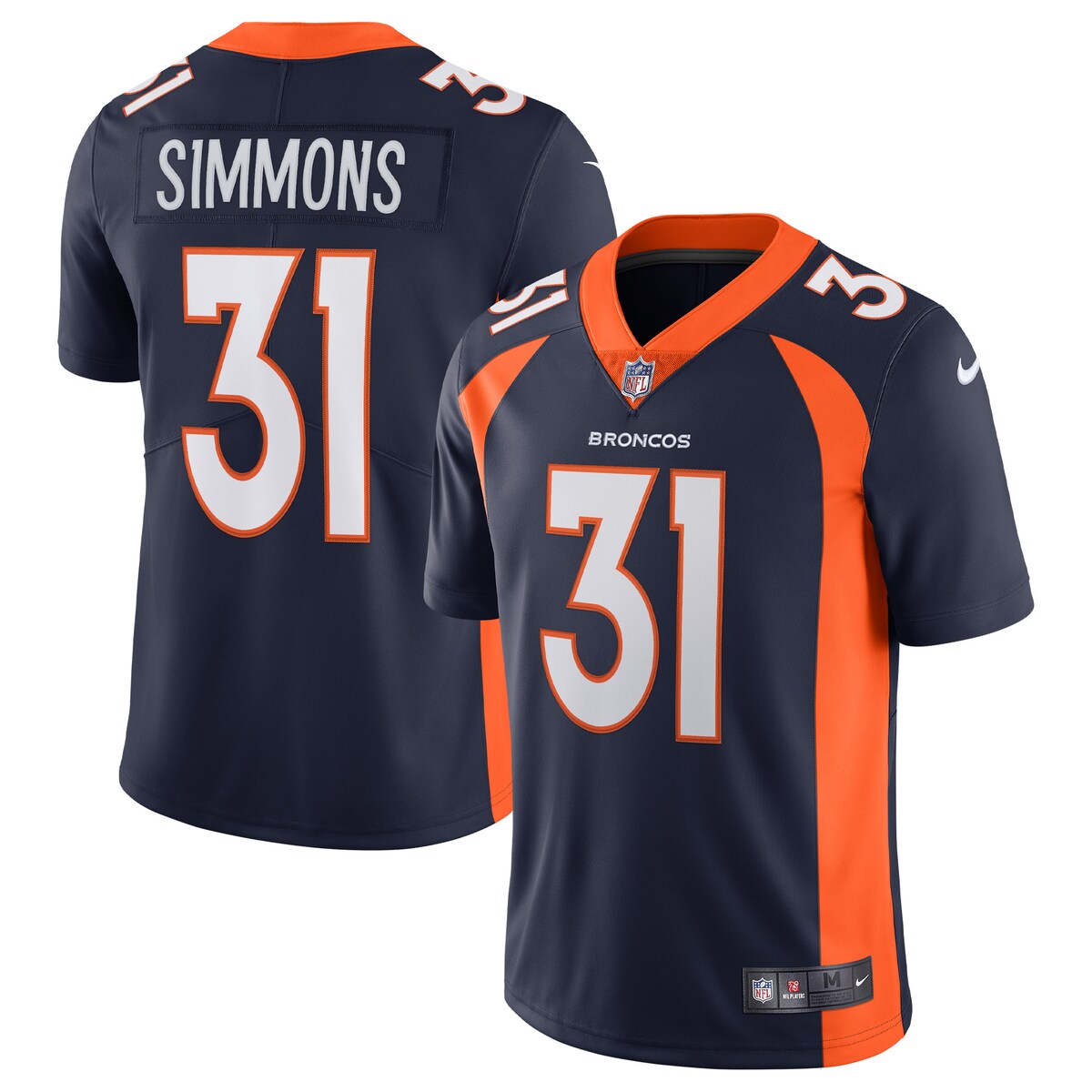 Justin Simmons Denver Broncos Nike Alternate Vapor Limited Jersey Navy