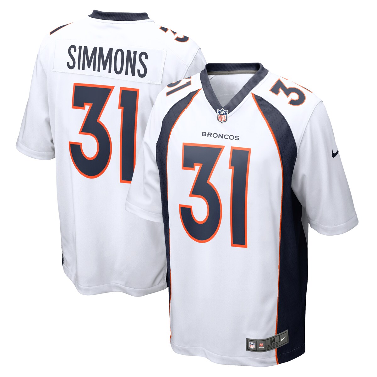 Justin Simmons Denver Broncos Nike Game Jersey White