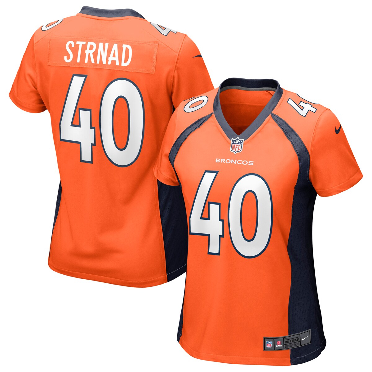 Justin Strnad Denver Broncos Nike Womens Game Jersey Orange