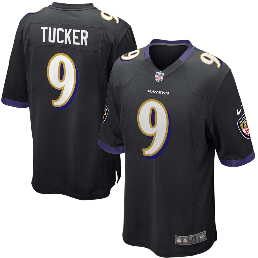 Justin Tucker Baltimore Ravens Nike Youth Alternate Game Jersey Black