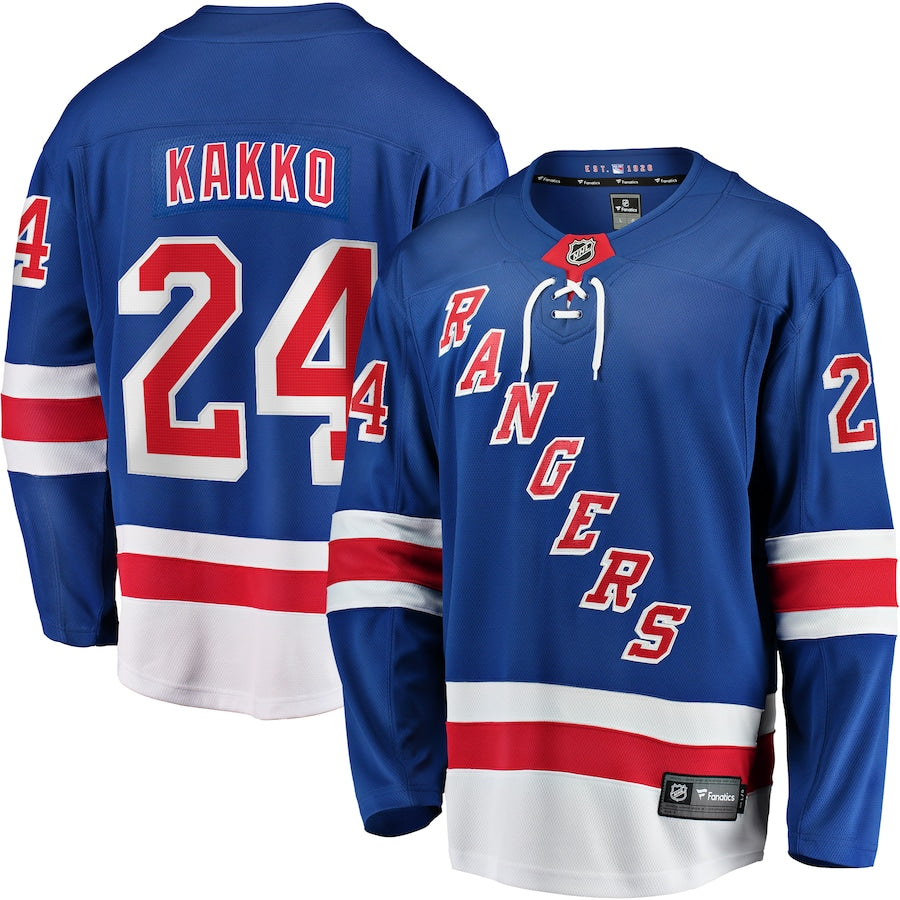 Kaapo Kakko New York Rangers Fanatics Branded Replica Player Jersey Blue