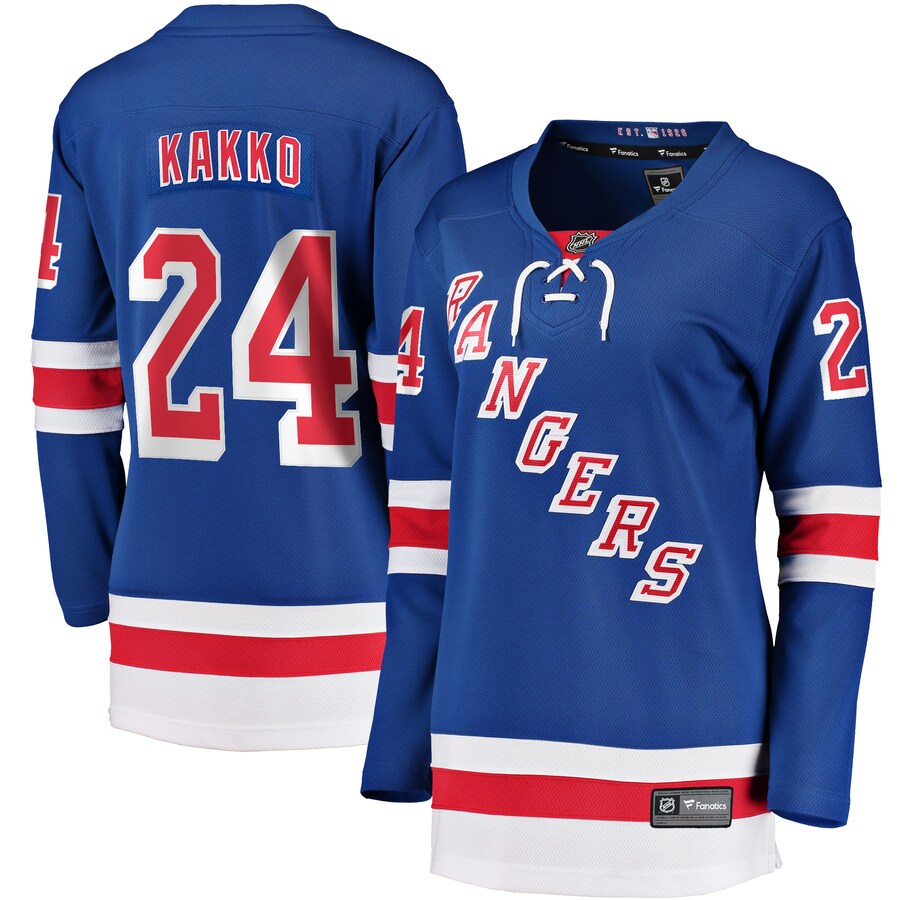 Kaapo Kakko New York Rangers Fanatics Branded Womens Replica Player Jersey Blue