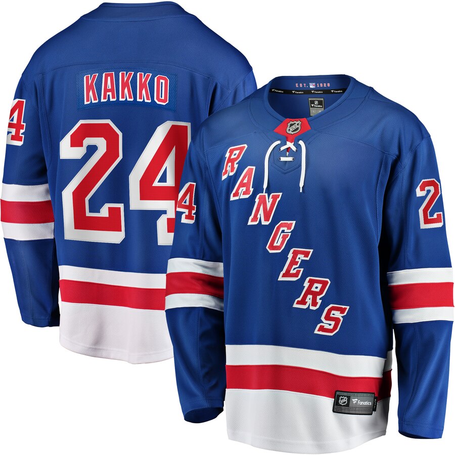 Kaapo Kakko New York Rangers Fanatics Branded Youth Replica Player Jersey Blue