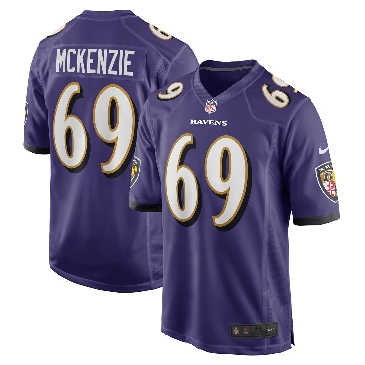 Kahlil Mckenzie Baltimore Ravens Nike Game Jersey Purple